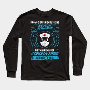 Corona Krankenschwester Long Sleeve T-Shirt